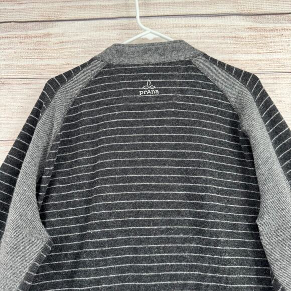 prAna Rohan Wool Full Zip Sweater Jacket Men's Size XXL Gray/Black - Picture 4 of 13